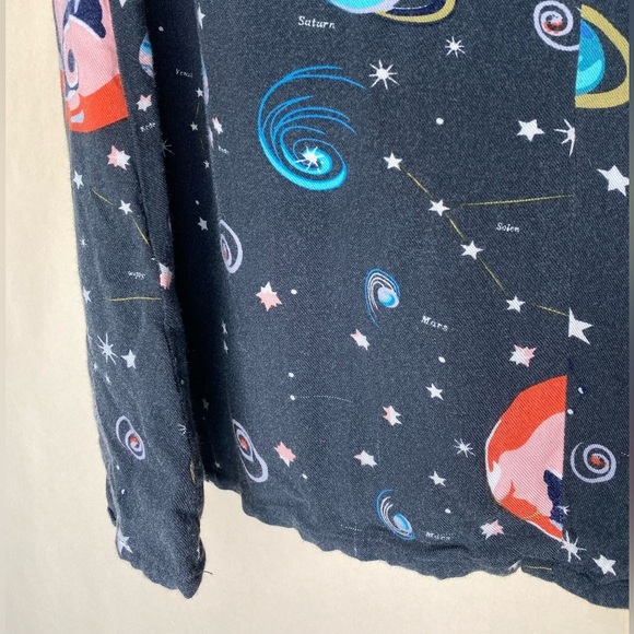 ModCloth Solar System Shift Dress Peter Pan Collar Sz XS - Picture 8 of 11